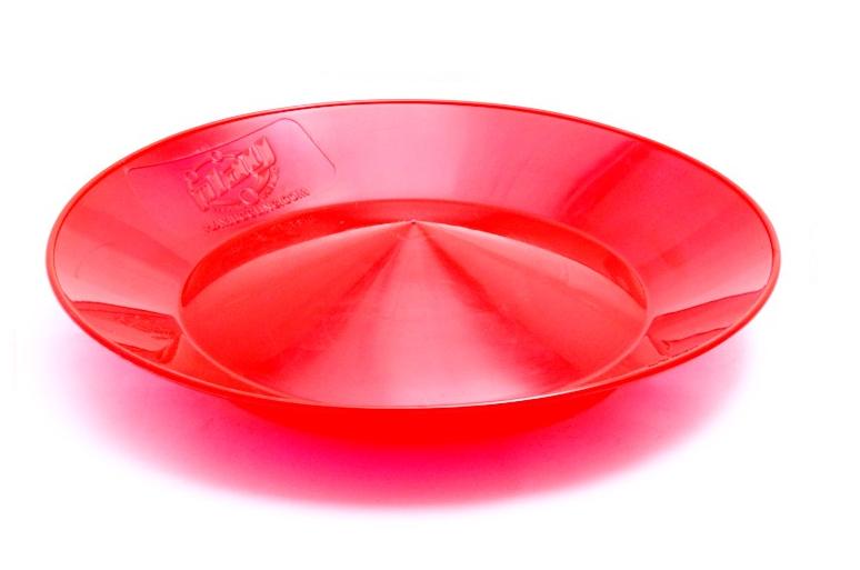 Assiette à tourner chinoise rouge Assiette à tourner chinoise rouge
