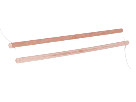Paire de baguettes diabolo bois 37.5cm Paire de baguettes diabolo bois 37.5cm