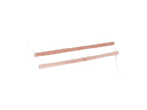 Paire de baguettes diabolo bois Junior 26cm Paire de baguettes diabolo bois Junior 26cm