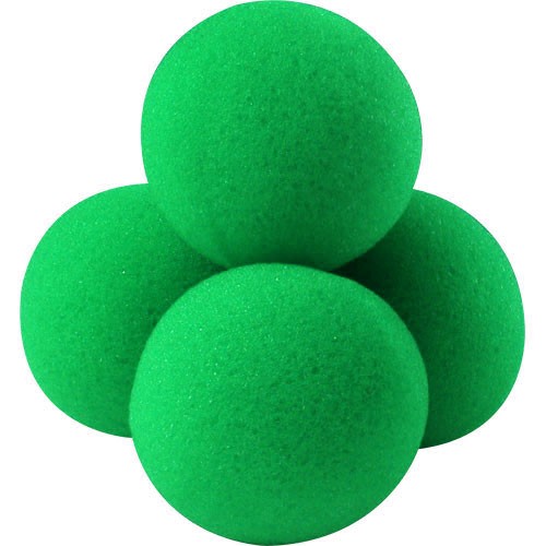 Balles éponge super soft - 1,5 inch - vert