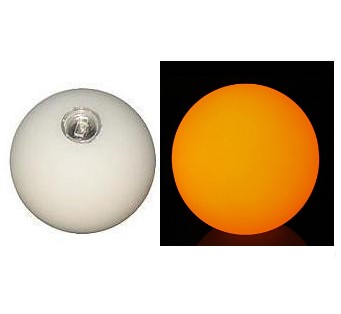 leuchtend ball 70mm orange