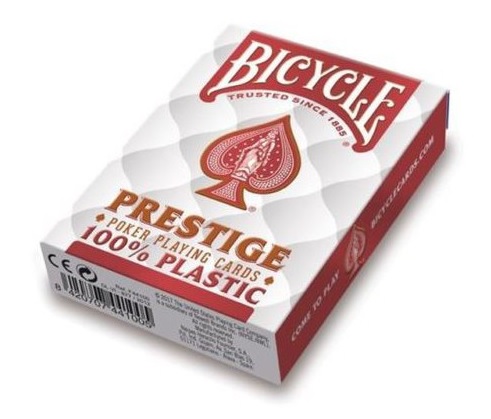 Bicycle Poker Plastic red