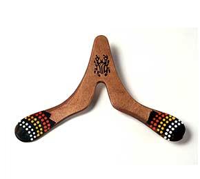 Boomerang Wungan droitier en bambou