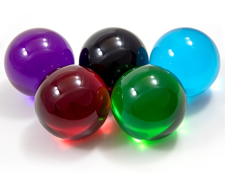 Balle Acrylique 90mm Pro transparente couleur Balle Acrylique 90mm Pro transparente couleur