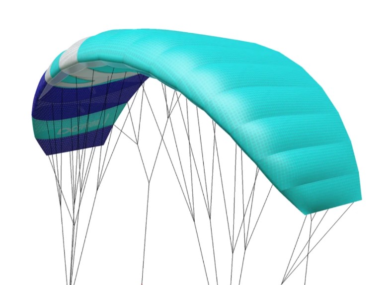 Voile de traction Cross Kites Quattro 2.5 complète Voile de traction Cross Kites Quattro 2.5 complète