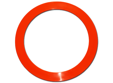 Anneaux à jongler standard orange fluo 32cm