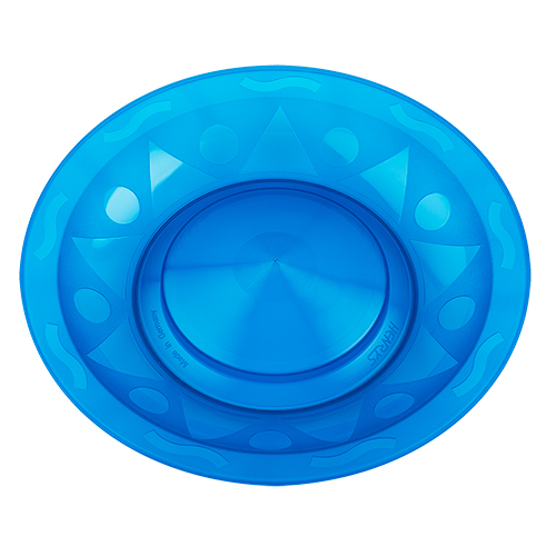 Spinning plate colour blue