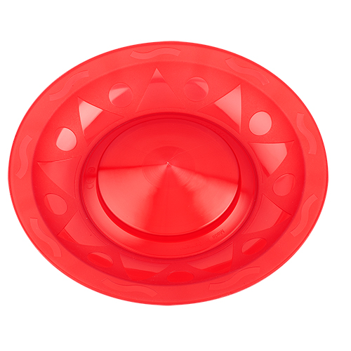 Spinning plate colour red