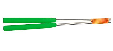 Baguettes diabolo Henrys Alu plein 32.5cm vert