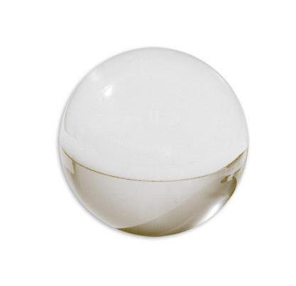 2 pcs Acrylique Balle Balle ornament 1,5 In 38 mm diamètre Clair/Transparent 