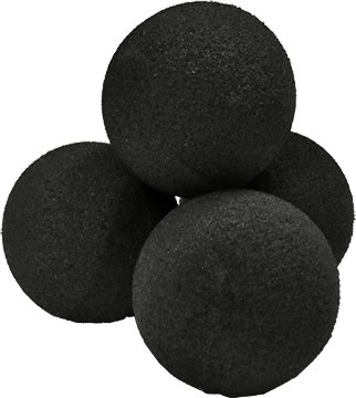 Balles éponge super soft - 1,5 inch - noir