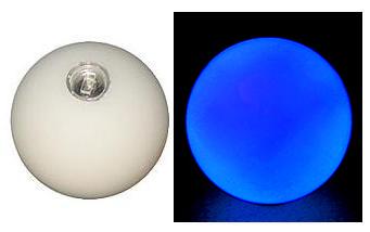 Balle Lumineuse 70mm Bleu