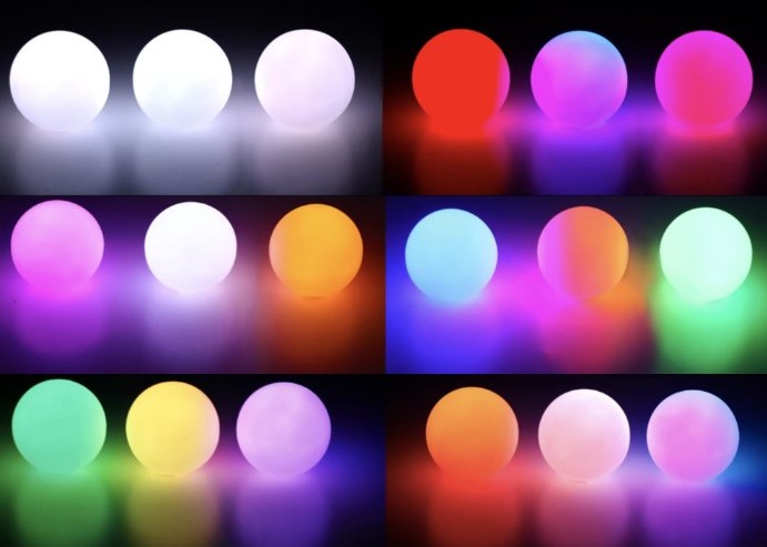 Set de 3 Glow balls rechargeable USB Multi-function