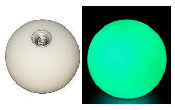 Luminous ball 70mm green - Click Image to Close