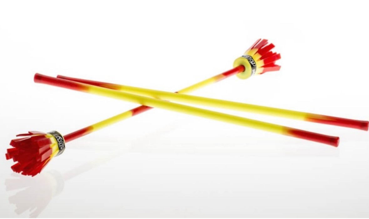 Devil Stick Yellow Power incl. handsticks - Click Image to Close