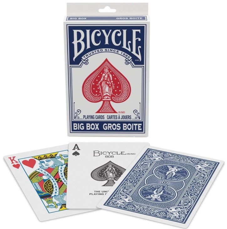 Cartes Bicycle Géante Bleu