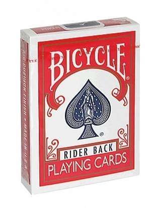 Bicycle Poker rot ancien design