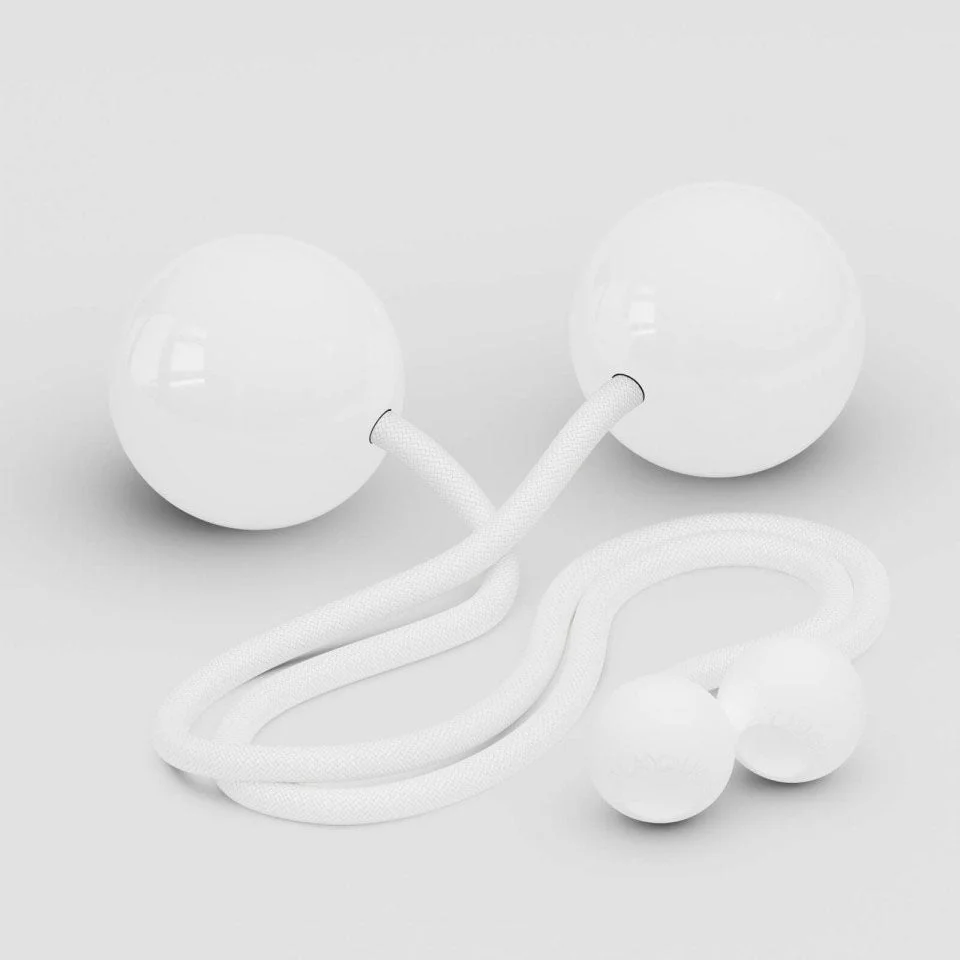 Paire de bolas de contact 80mm Pro blanc