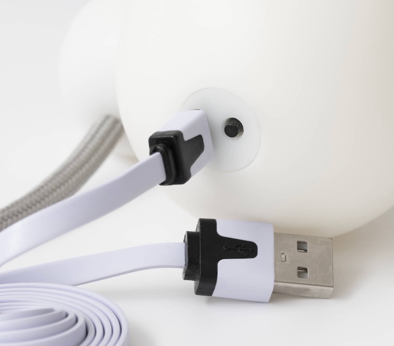 Poi 70mm LED USB rechargeable PLAY silicone knob