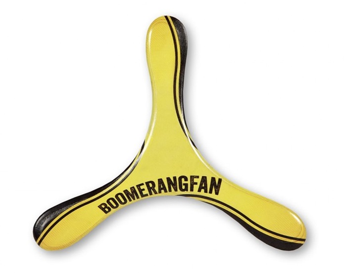 Boomerang Helix gaucher en bois
