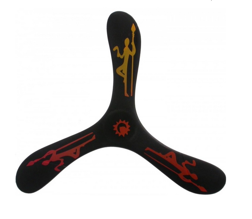 Boomerang Trionyx droitier en Carbone - Cliquez sur l'image pour la fermer