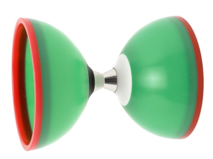 Diabolo Fascination triple roulement vert