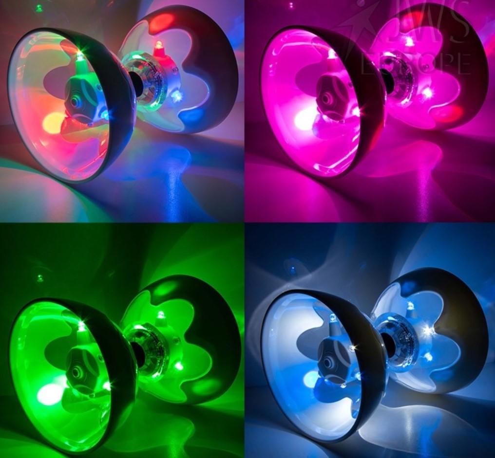 Diabolo lumineux HyperSpin T triple roulement à billes