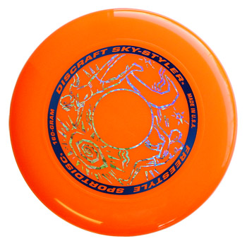 Frisbee Freestyle Sky-Styler Starburst 160gr. orange - zum Schließen ins Bild klicken