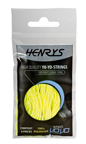 YoYo Strings set 6 piece polyester yellow - Click Image to Close