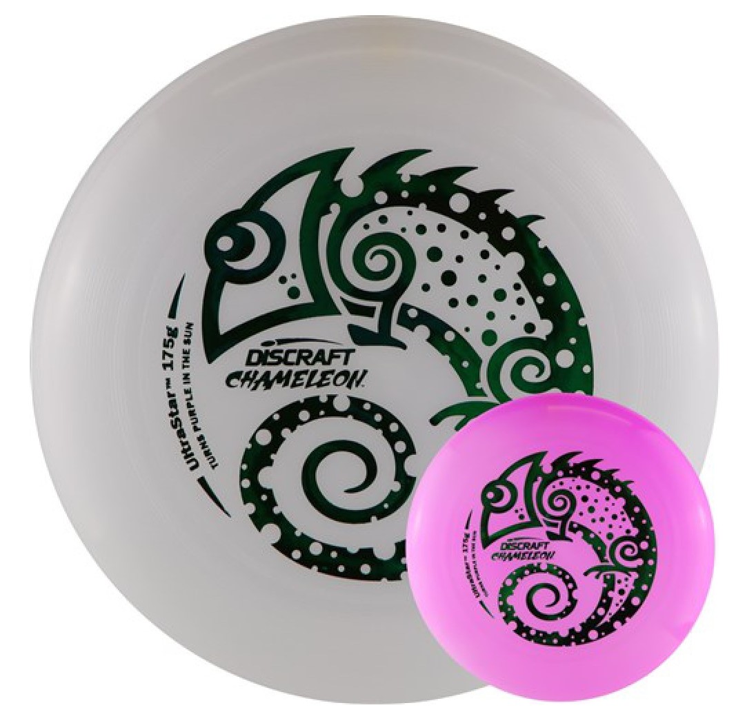 Frisbee Ultimate UV Chamäleon 175g. - zum Schließen ins Bild klicken