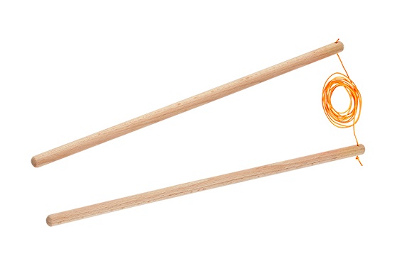 10x Handsticks Beach simple wooden