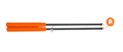 Baguettes diabolo Henrys carbone 35cm orange