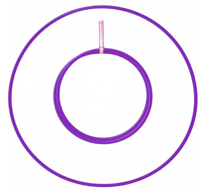 Cerceau de gym pliable (hula hoop) 80cm violet