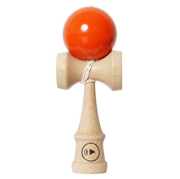 Kendama Play holz Orange 18,5cm - zum Schließen ins Bild klicken