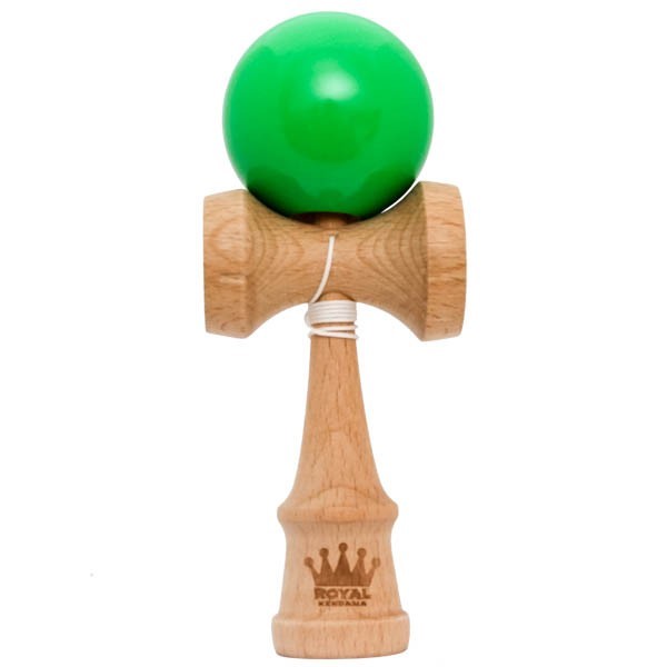 Kendama Royal wood 18,5cm green - Click Image to Close