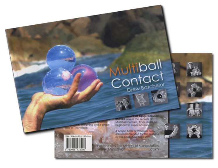 Buch "Multiball Contact Juggling Book'' - zum Schließen ins Bild klicken