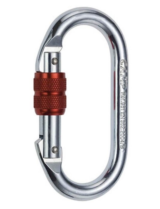 Karabiner Oval standard Lock acier