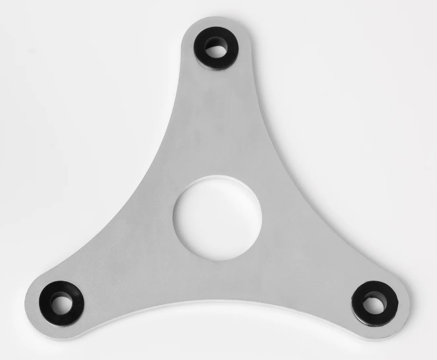 Plaque triangulaire d'ancrage