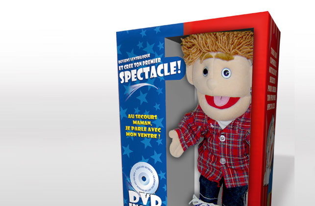 Universal - Une jolie bouche de 60cm qui peut déplacer la poupée,  apparaître la poignée et la marionnette, la poupée ventriloque pour les  enfants, les vêtements, les vêtements, la peluche. - Doudous 