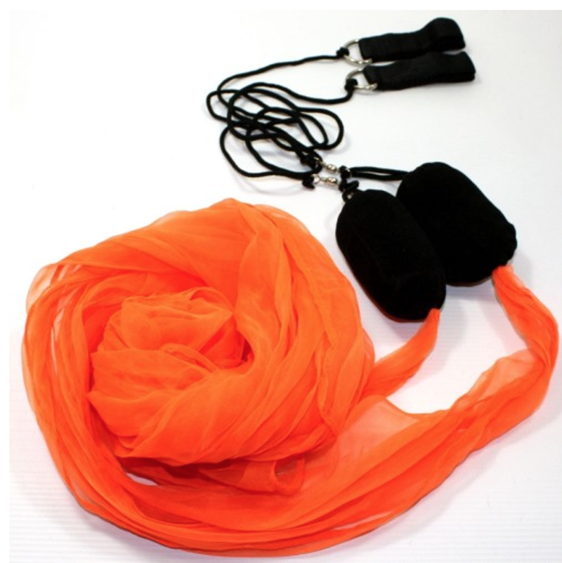 Paire de Bolas foulard orange