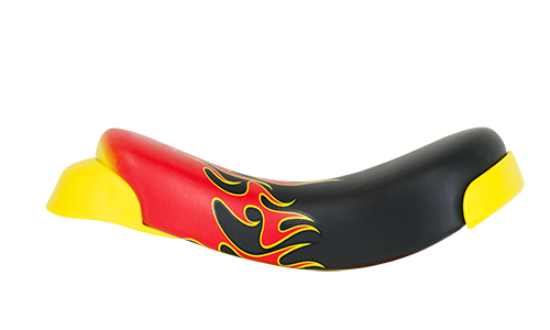 Selle monocycle Quax luxe flamme avec poignée