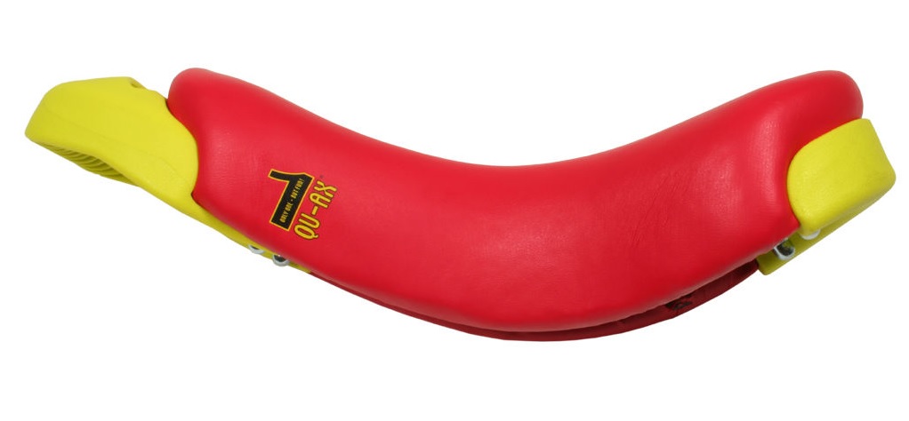 Unicycle saddle Quax luxus red with Handle