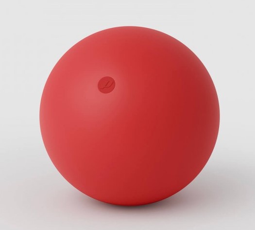 Ball Stage 78mm. SIL-X silicone red